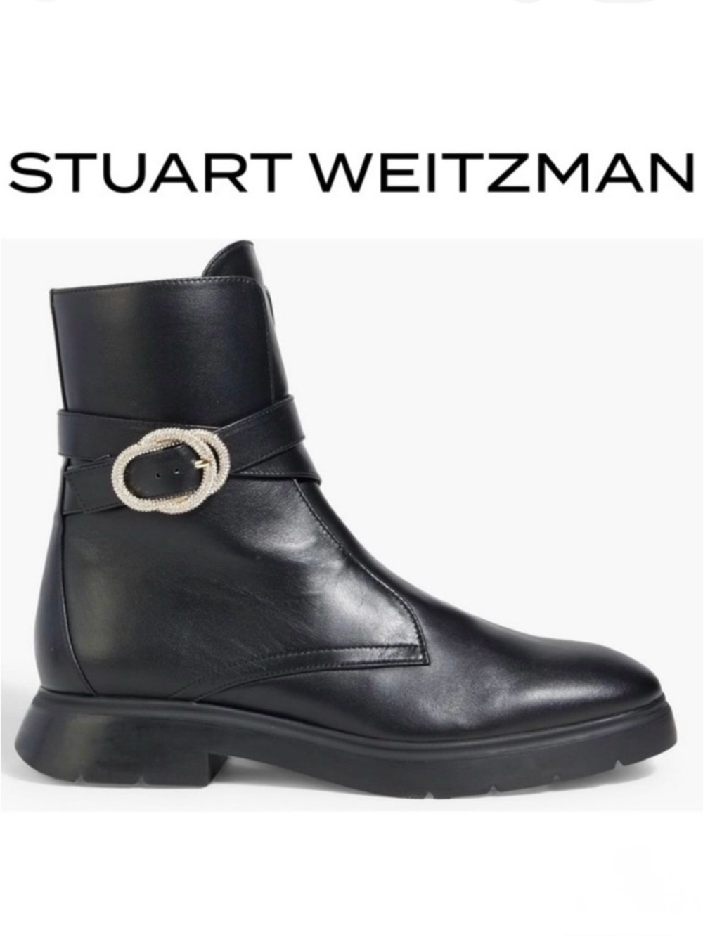 Stuart Weitzman Crystal Buckle Boots 37,5